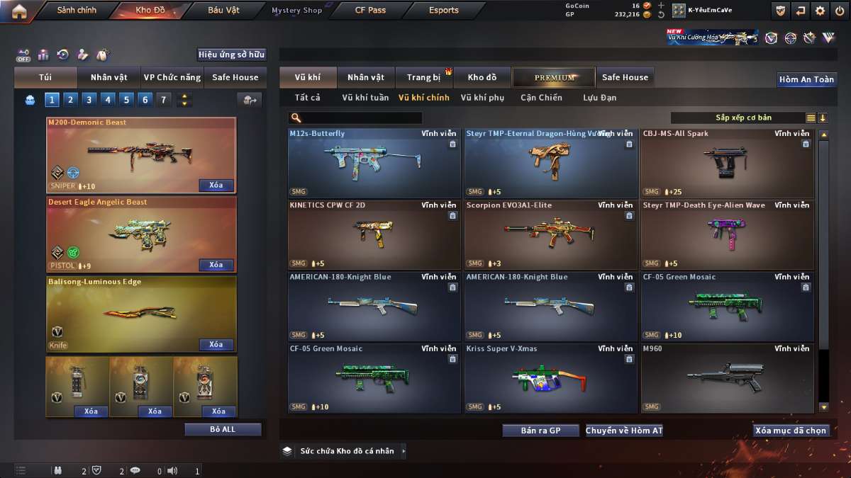 shop acc cf uy tin gia re